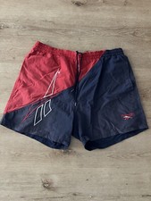 Vintage Reebok Swim Shorts Adult Large Mesh Liner Trunks Spell Out Logo Mens