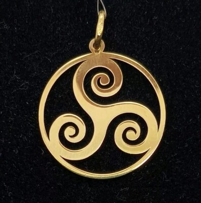 Anhänger Gold 18k 750 Mls. Triskele 20 MM