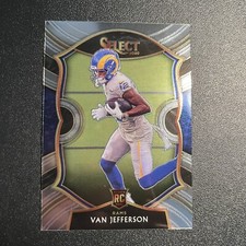 2020 Panini Select Van Jefferson Concourse Rookie Card #71 RC Angeles Rams