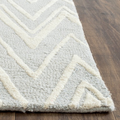 Safavieh Cambridge GREY / IVORY Wool Runner 2' 6 x 12' - CAM711G-212 - Picture 2 of 3