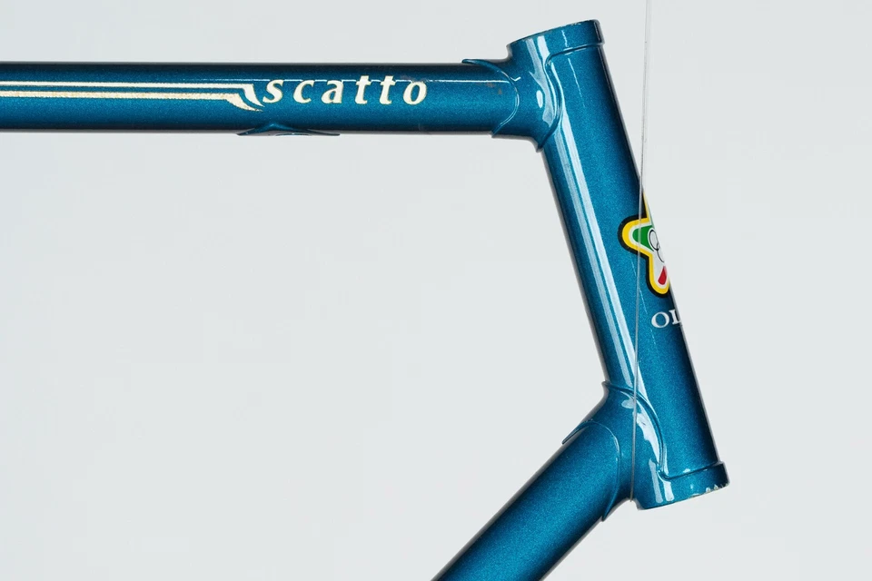 BICICLETA DE CARRERAS DE CARRETERA ITALIANA NUEVA OLMO SCATTO COLUMBUS BRAIN MARCO DE ACERO DE COLECCIÓN Foto 4 de 4