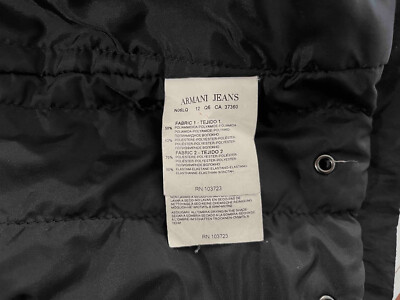 Armani Jeans Man Jacket Coat Black Size M - 48 | eBay Armani Jeans Man Jacket Coat Black Size M - 48 | eBay