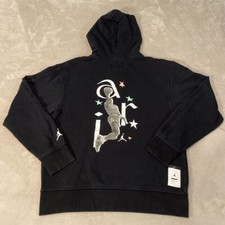 Nike Air Jordan Sport DNA Hoodie Men's Medium Black Pullover Sweatshirt Graphic