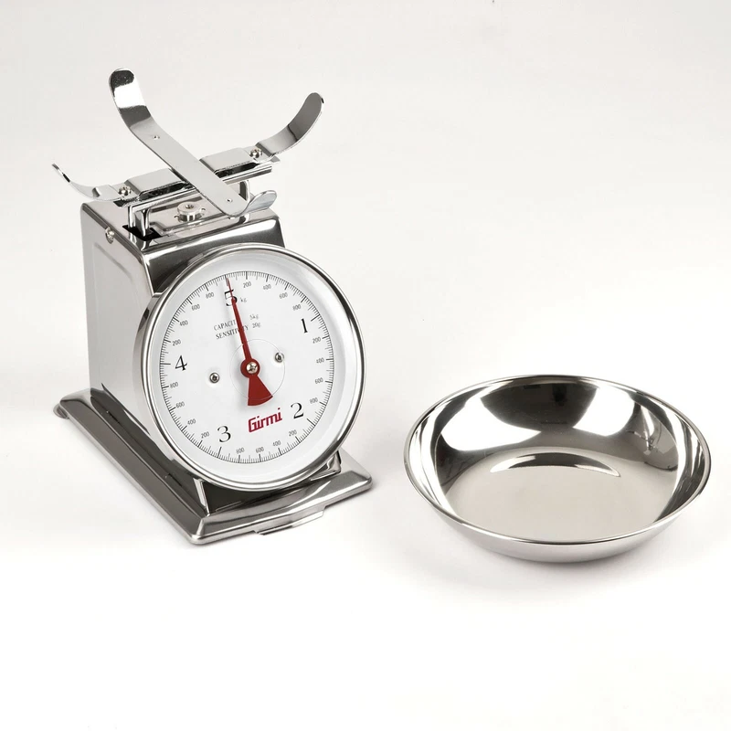 Pesa Bilancia Meccanica Girmi PS90 da Cucina con Ciotola Inox Pesa Alimenti Cibo, fotografia 3 di 7
