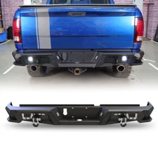 Rear Bumper For 2009-18 Ram 1500 & 2019-24 Ram 1500 Classic Steel Back Bumper