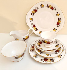 colclough bone china tea set for 6 (28 set) RARE