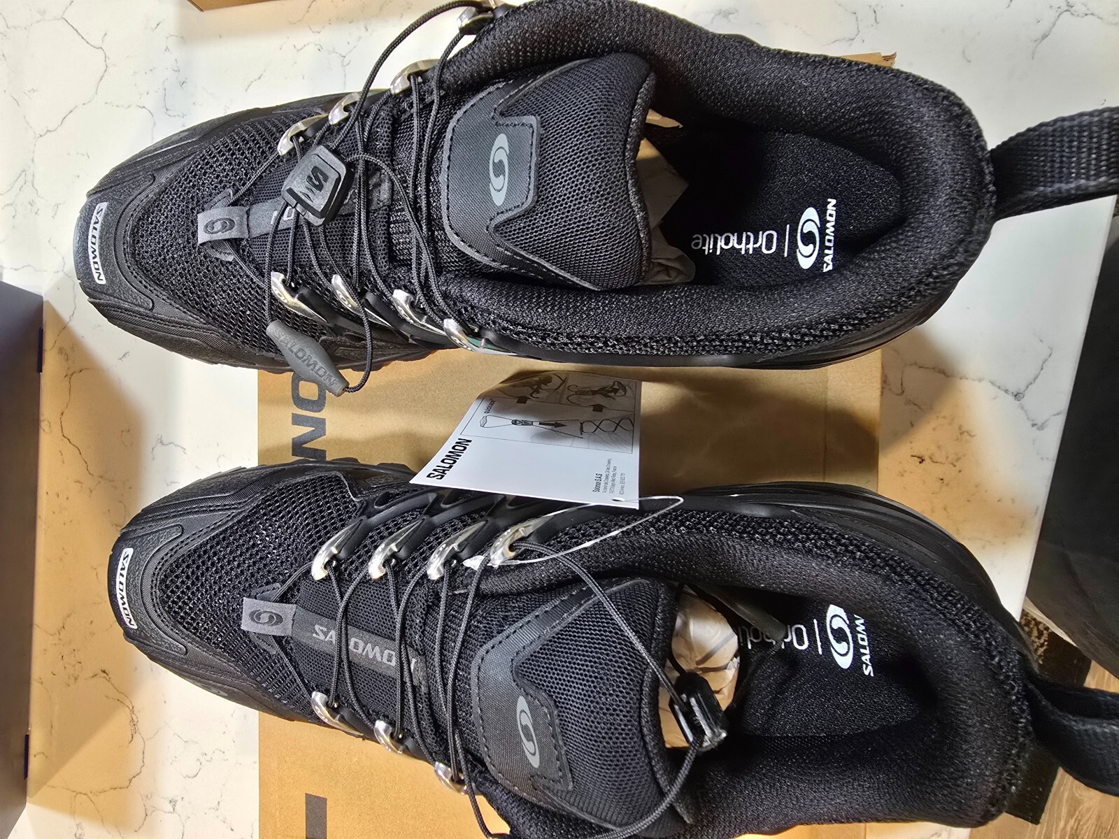 Scarpe Salomon ACS + Nero Argento NERO NERO ARGENTO L47236600 Taglia 12 Escursionismo