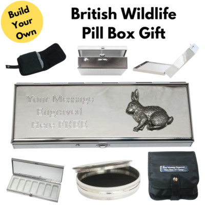 British Wildlife Reise Pillendosen und Zinn Schmuckdosen
