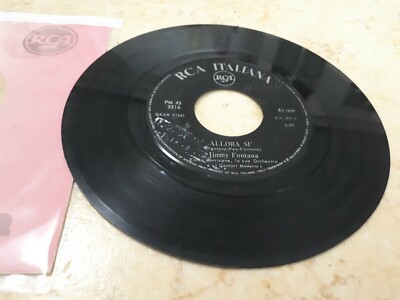 IL MONDO JIMMY FONTANA 7'' 45 giri ORIGINALE 1965 - ALLORA SI - MORRICONE Rare 