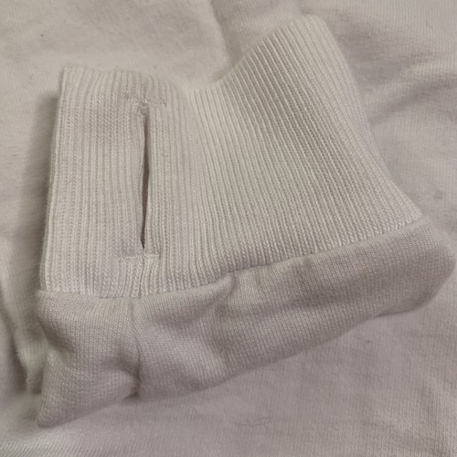Adidas White On White Sweatshirt Girls M 10 12 Thumbholes Sports Shiny - Picture 4 of 7