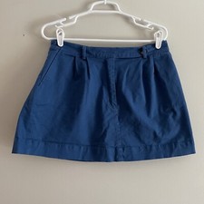 BDG Urban Outfitters Women L Preppy Sporty Pleated Lara Chino Pocket Mini Skirt