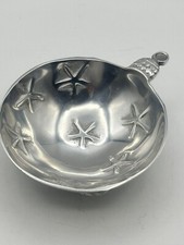 Peltrina Products Hand Crafted Sand Casted Ornament Shaped Dish Argentina