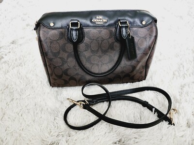 RARE Coach F32203 Mini Bennett Satchel Handbag Signature CC Canvas