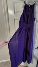 long evening dress, formal party dresses, prom gown, faux pearl beaded neckline.