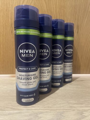 4 x NIVEA MEN Shaving Protect & Care Feuchtigkeitsspendendes Rasiergel mit Aloe Vera 200ml - Bild 5 von 6