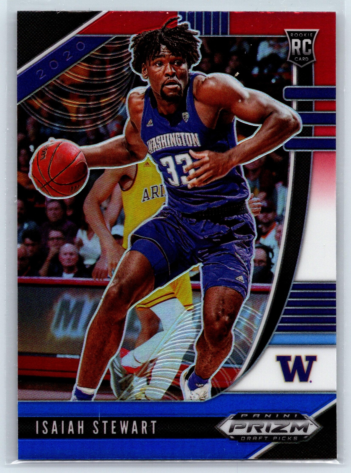 Isaiah Stewart 2020 Panini Prizm Draft Picks Red White and Blue Washington #66