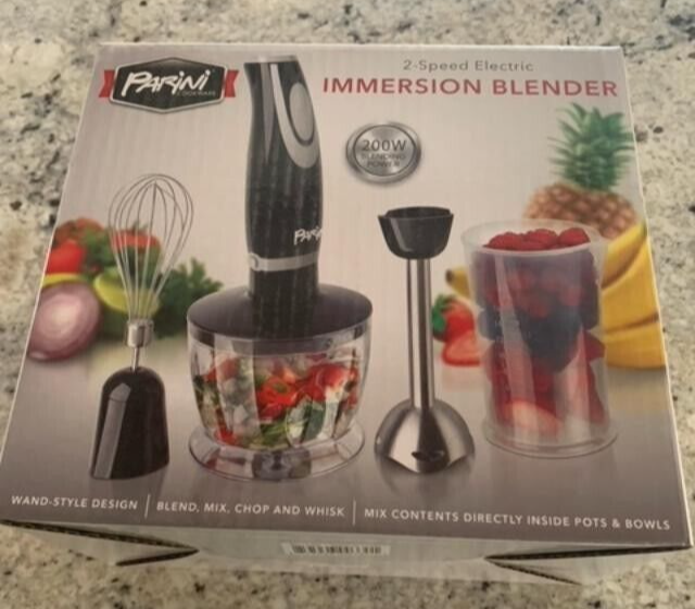 Parini Cookware 2 Speed Electric Immersion Blender New In Box With