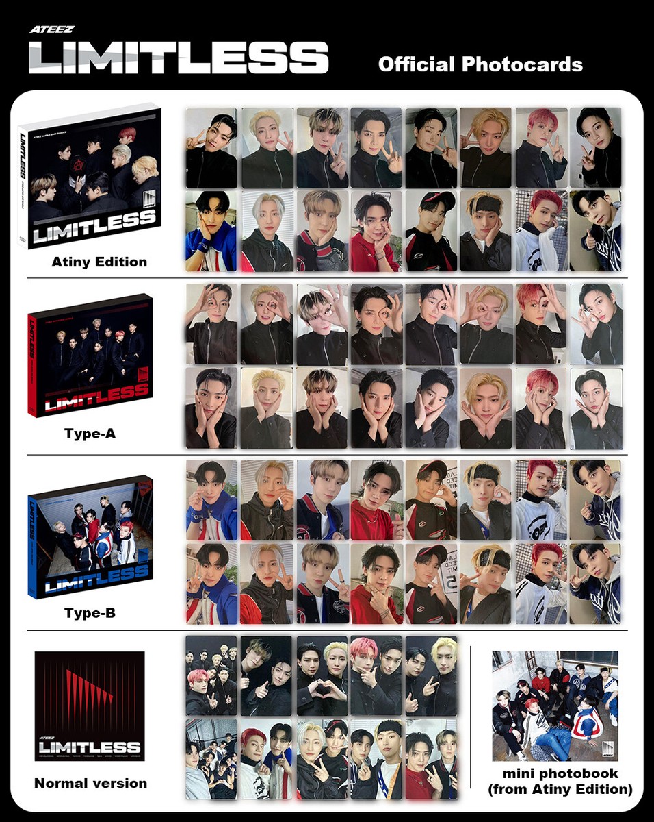 ATEEZ Limitless Japan 2nd single Album Official photocards ATEEZ Limitless Japan 2nd single Album Official photocards