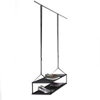 Umbra Shoester Adjustable Closet Organiser Black L90cm X W35.6cm Umbra Shoester Adjustable Closet Organiser Black L90cm X W35.6cm