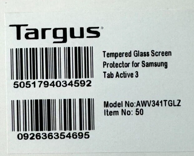Targus Tempered Glass Screen Protector Samsung Galaxy Tab Active 3 AWV341TGLZ - Image 4 of 4