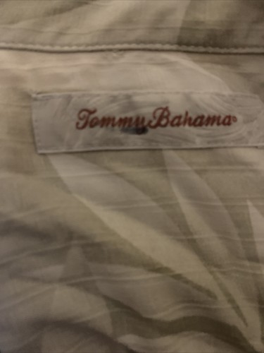 Tommy Bahama 100% Silk Camp Shirt Men's XL Yellow Floral Hawaiian Luau Button - Picture 5 of 6