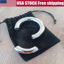 Heavy Magnetic Penis Ring Weight Ball Stretcher Stainless Steel Stretching Male