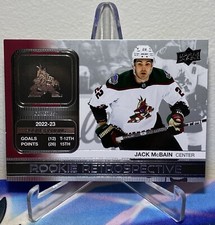 2023-24 Upper Deck Series 1 Hockey JACK MCBAIN #RR-1 ROOKIE RETROSPECTIVE
