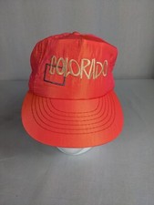Neon Orange Colorado Snapback Vintage 90s Y2K Made in USA NEW NWT