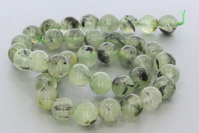 0.38 lfm (81,97   */ 1 lfm) 10S150 Prehnit Mineralien Edelstein Kugel Strang Sch