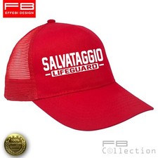 CAPPELLINO RETATO Unisex Salvataggio SOS Lifeguard Bagnino Mare Piscina Donna