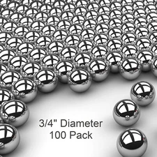100 3/4" Inch G25 Precision Chromium Chrome Steel Bearing Balls AISI 52100