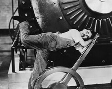 8x10 Photo: Charlie Chaplin in the Classic silent film Modern Times 1936