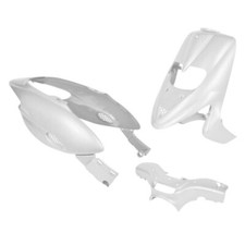KIT CARENA PLASTICHE SCOCCHE BIANCO LUCIDO METALIZZATO 5PZ GILERA STALKER 50 2T