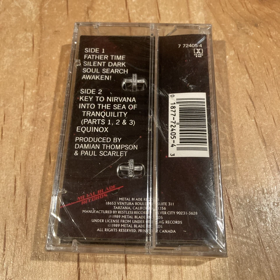 Sacrilege ‎- Turn Back Trilobite  CASSETTE TAPE 1st US issue SEALED candlemass - Image 2 of 3