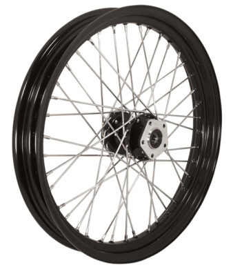 Black 40 Spoke REAR Wheel 16 x 3.00 Harley 2000-2007 FXST 2000-2005 ...