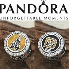 Rare Pandora 2024 Disney Parks Exclusive Walt Disney World Classic Logo Charm