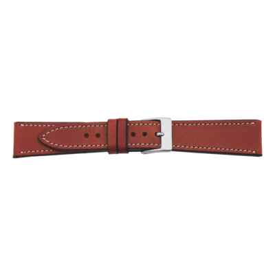 Bracelet De Montre En Cuir Vachette 'Soft Vintage' - Largeurs 18,20,22 Mm, Marron Clair, Neuf Avec étiquettes