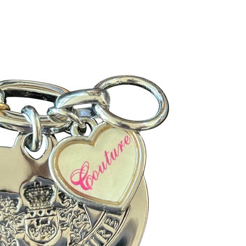 Juicy Couture Bettelarmband Let Them Eat Couture Herz Perle silberfarben Y2K - Bild 10 von 17