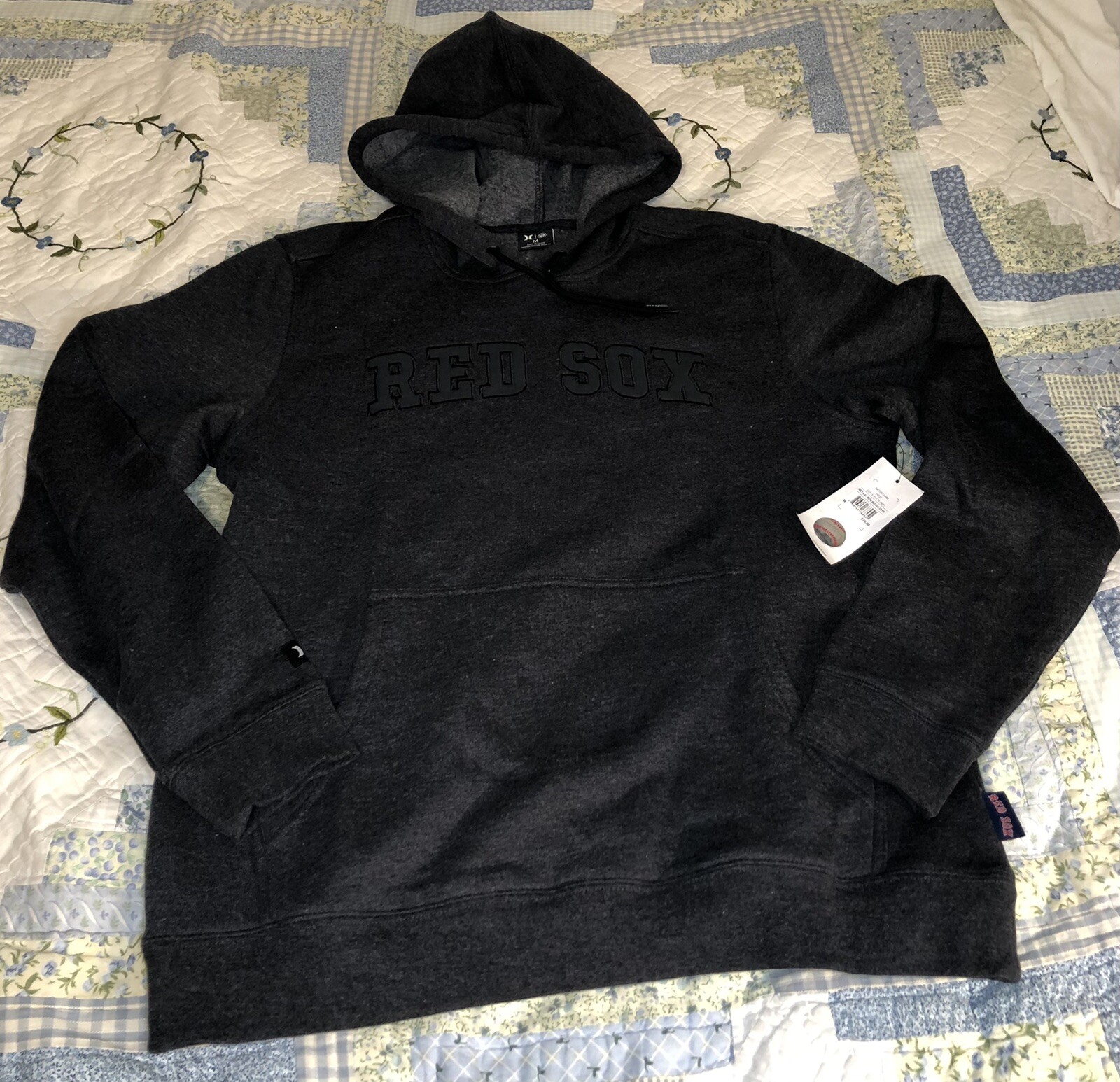 Boston Red Sox Blackout  x Hurley X 47 Hoodie Sweatshirt Black/Grey Men's Size M image 9