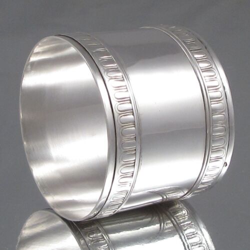 Antique French Sterling Silver Napkin Ring, Neoclassic, Ernest Combeau 1914-1924 - 第 1/8 張圖片