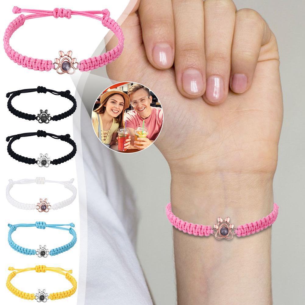 Personalized Projection Bracelets Knitted Durable Bracelet Sealed