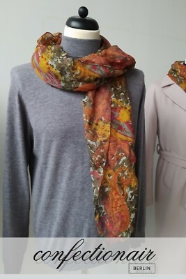 Seidenschal Damentuch Chiffon Seide-Cashmere Made in Italy - Confectionair