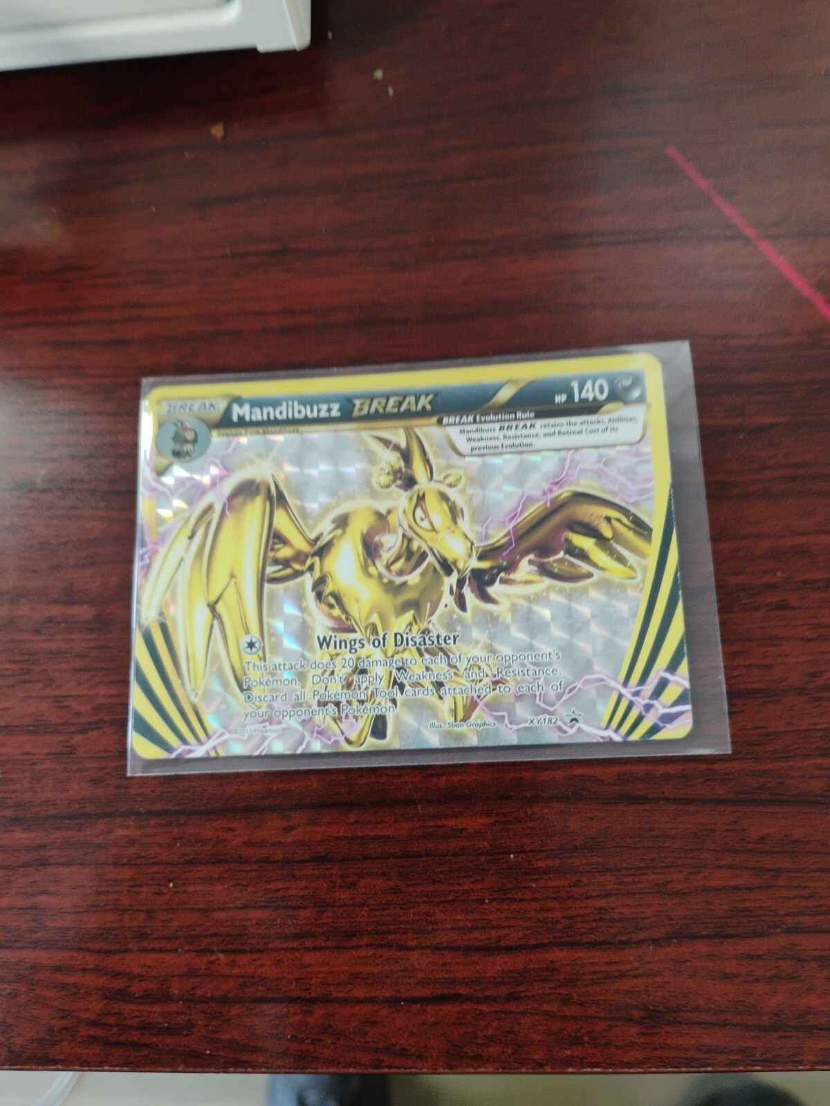 Mandibuzz BREAK XY182 Ultra Rare Black Star Promo Pokemon Card