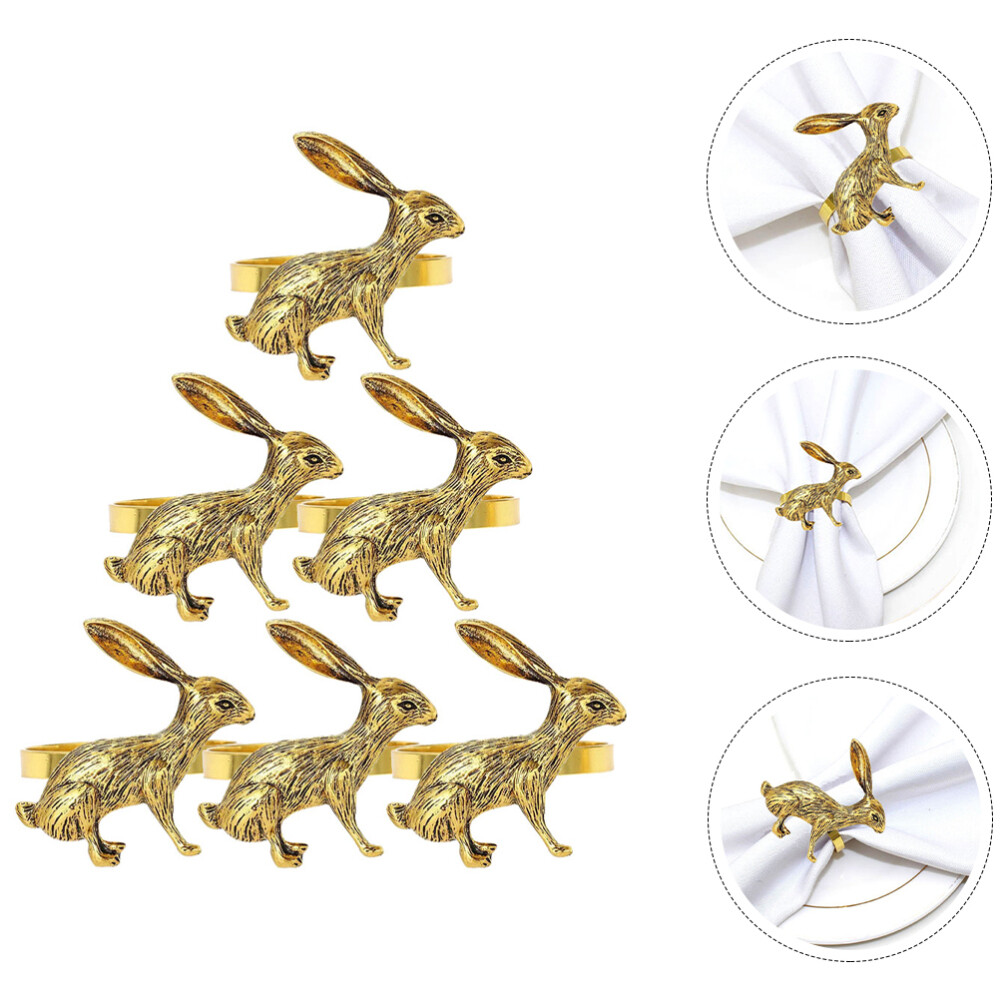 30 Pcs Rabbit Napkin Rings Alloy Banquet Goldendoodle Accessories Bunny eBay