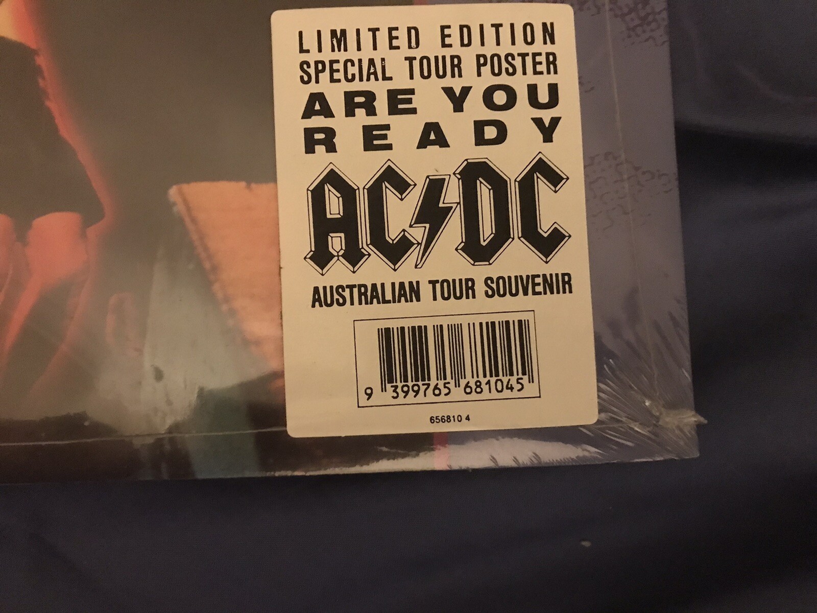 AC/DC Are You Ready Aust Only Ltd Ed 1991 Tour Poster And CASSETTE