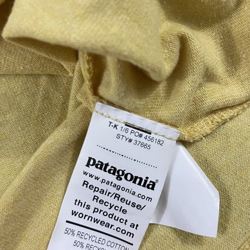 Patagonia Men's Fitz Roy Icon Responsibili Tee Shirt Milled Yellow, Size Medium - Picture 9 of 16