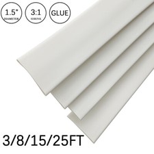 3:1 Heat Shrink Tube-1.5" White Dual Wall Marine Adhesive Glue Lined Waterproof