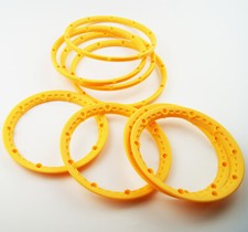 Yellow Baja Wheel Rim Bead Lock Ring Set For 15 Hpi Baja 5b Ss Rovan Km