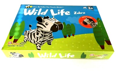 Wild Life 3D EPS Foam Board Puzzles Children - Interactive Nodding Zebra 