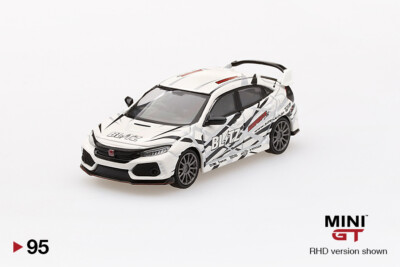 ミニカー MINI GT Honda Civic Type R Blitz Type R MINI GT 95 Honda Civic Type R (FK8) Blitz Type R White RHD